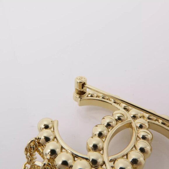 Authentic NEW Chanel Crystal Bow-Tiful CC Chain Brooch in Gold - Picture 9 of 9